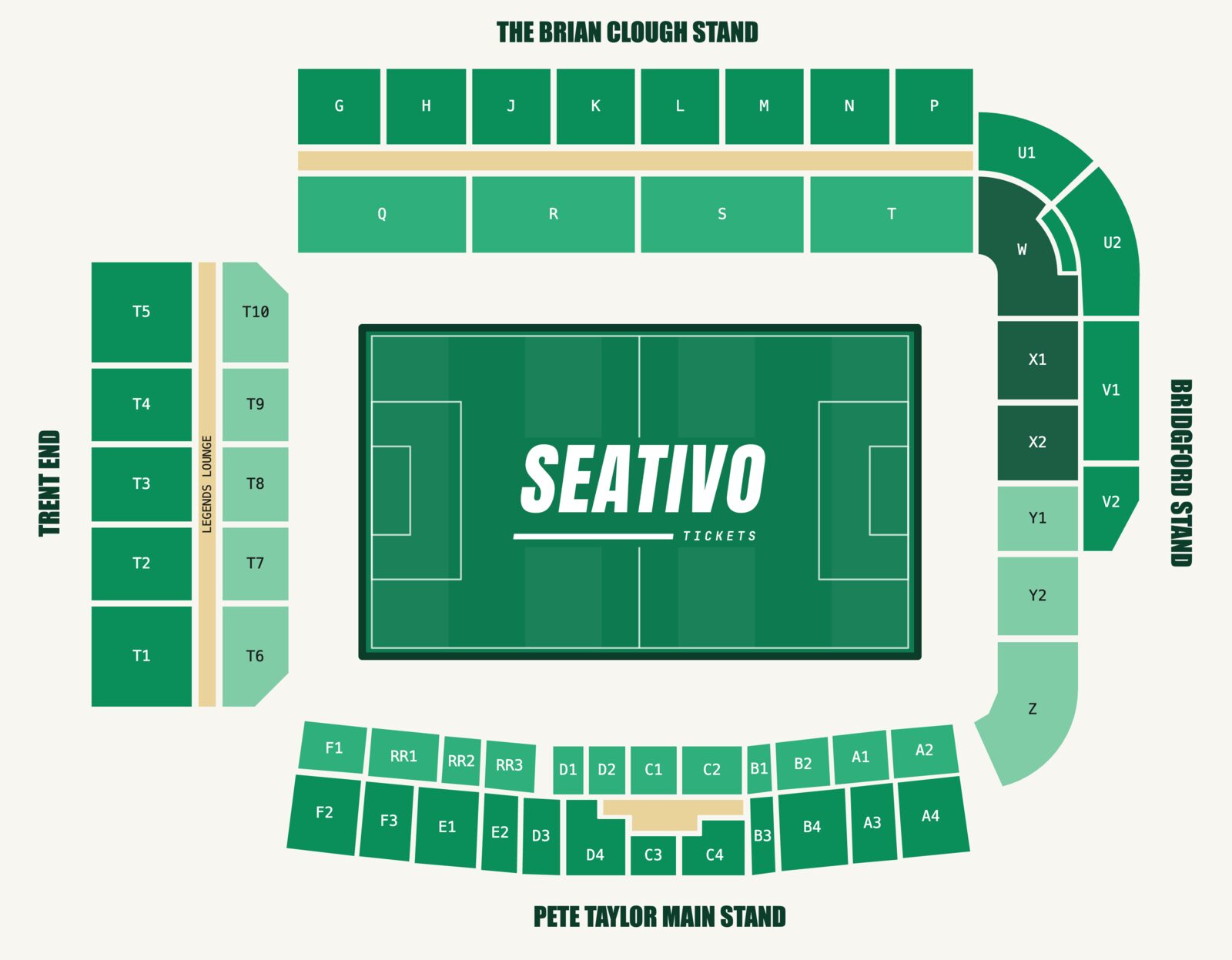 City Ground seating plan
