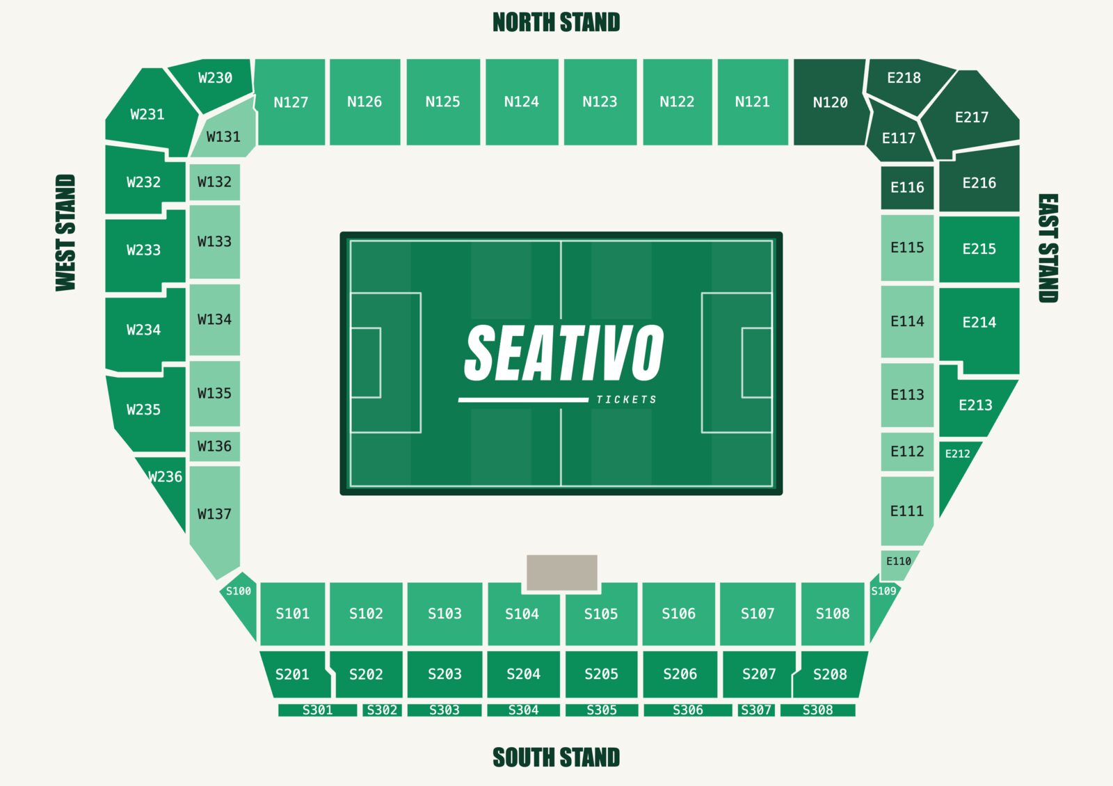 Gtech Community Stadium seating plan